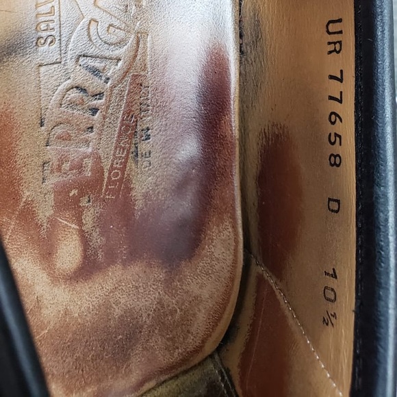 Salvatore FERRAGAMO LOGO  LOAFERS SZ 10.5 D - Picture 12 of 14